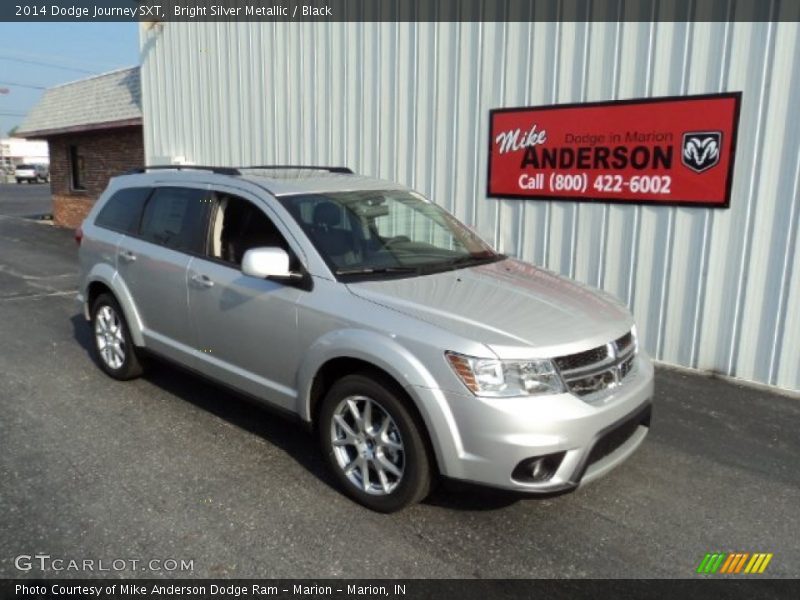 Bright Silver Metallic / Black 2014 Dodge Journey SXT
