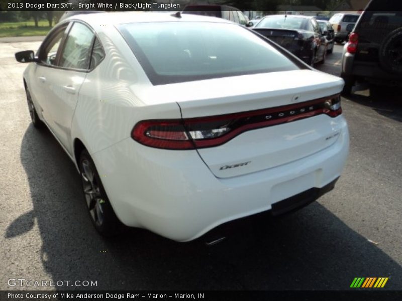 Bright White / Black/Light Tungsten 2013 Dodge Dart SXT
