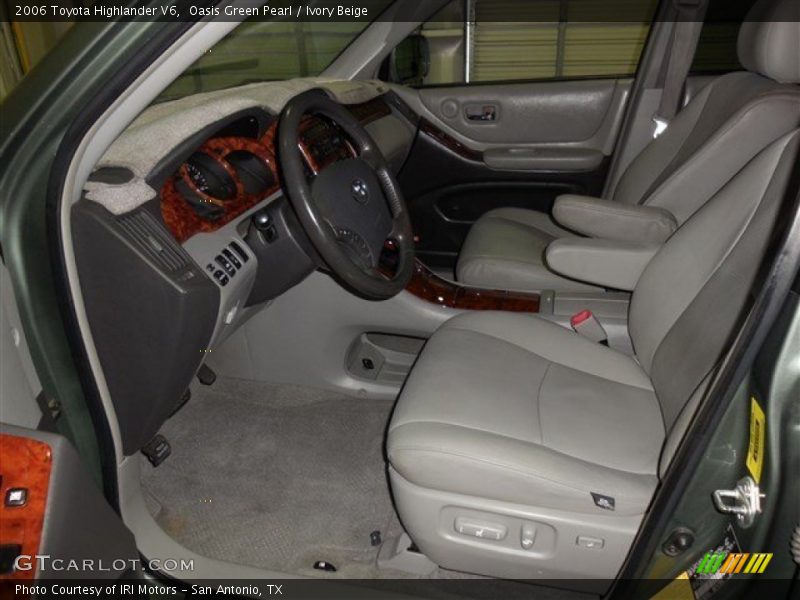 Oasis Green Pearl / Ivory Beige 2006 Toyota Highlander V6
