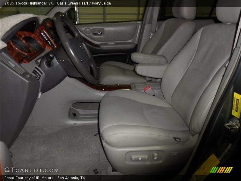Oasis Green Pearl / Ivory Beige 2006 Toyota Highlander V6