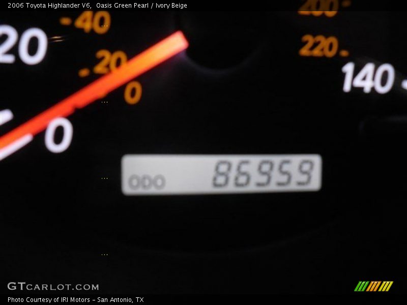 Oasis Green Pearl / Ivory Beige 2006 Toyota Highlander V6