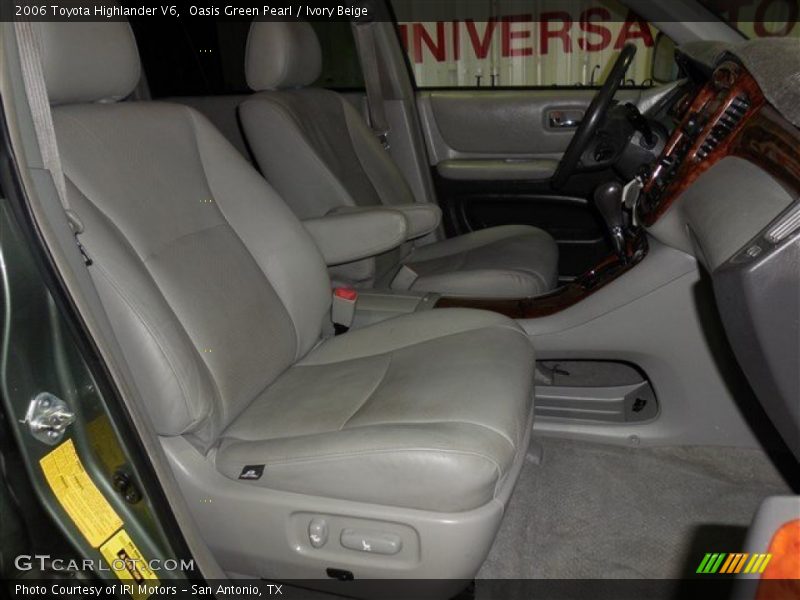 Oasis Green Pearl / Ivory Beige 2006 Toyota Highlander V6
