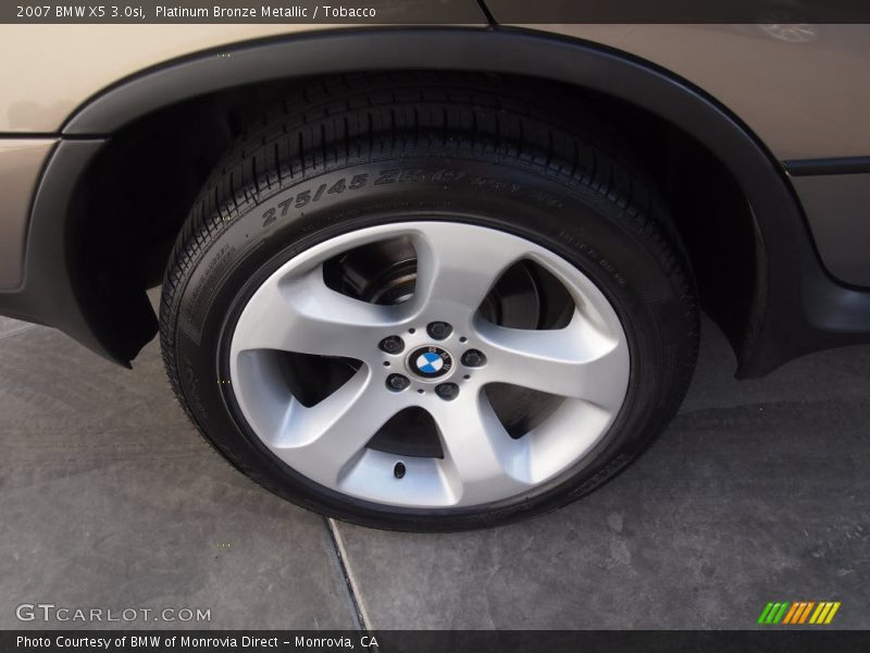 Platinum Bronze Metallic / Tobacco 2007 BMW X5 3.0si