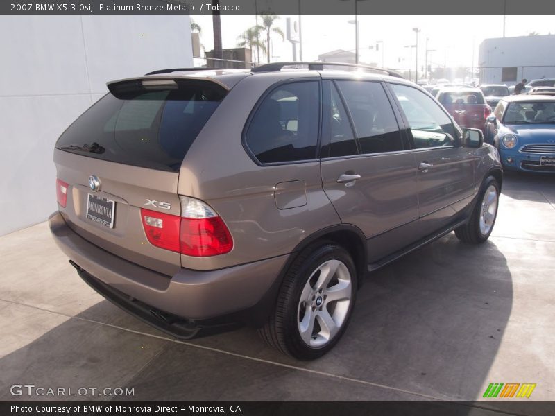 Platinum Bronze Metallic / Tobacco 2007 BMW X5 3.0si