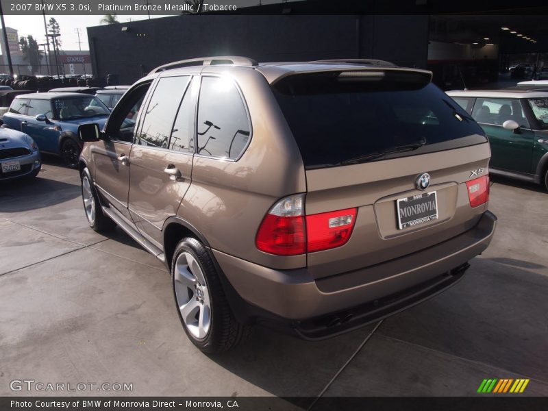 Platinum Bronze Metallic / Tobacco 2007 BMW X5 3.0si