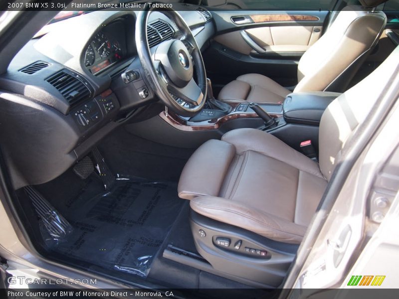 Platinum Bronze Metallic / Tobacco 2007 BMW X5 3.0si