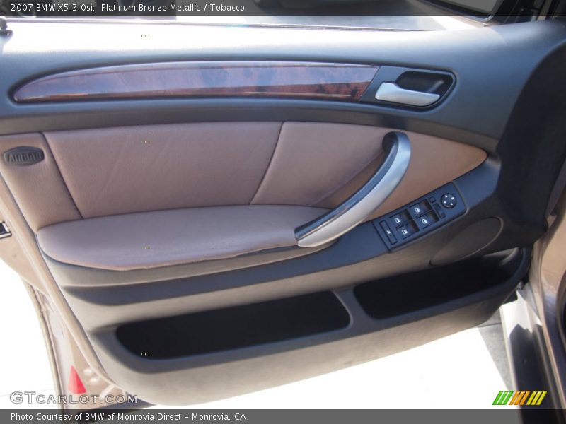 Platinum Bronze Metallic / Tobacco 2007 BMW X5 3.0si