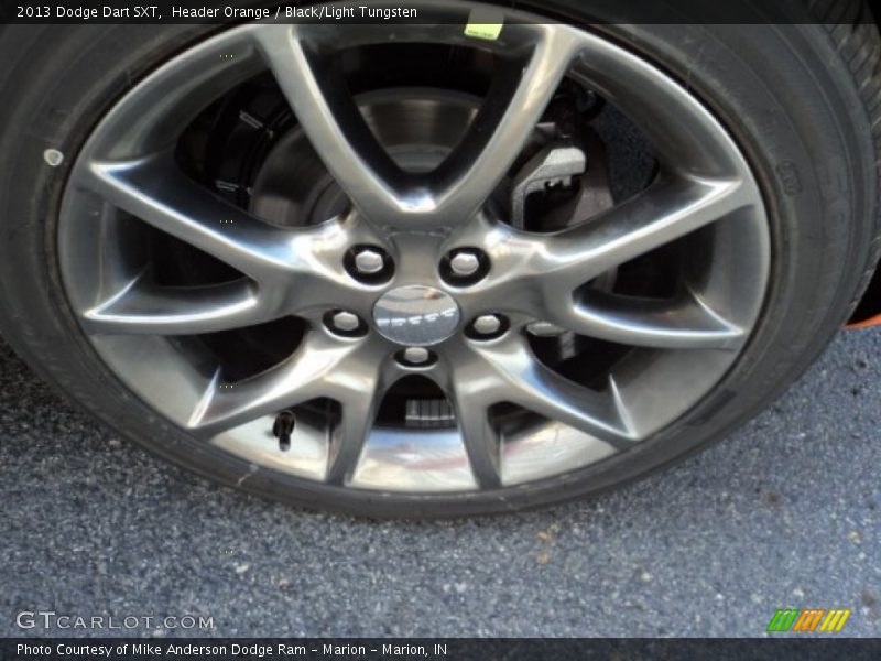 Header Orange / Black/Light Tungsten 2013 Dodge Dart SXT