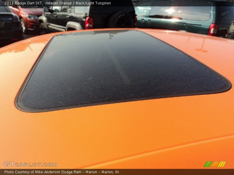 Header Orange / Black/Light Tungsten 2013 Dodge Dart SXT
