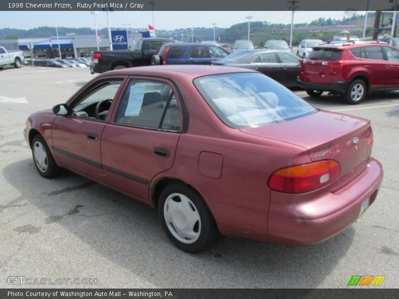 Ruby Pearl Mica / Gray 1998 Chevrolet Prizm