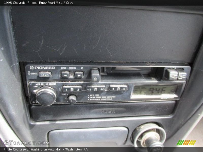 Ruby Pearl Mica / Gray 1998 Chevrolet Prizm