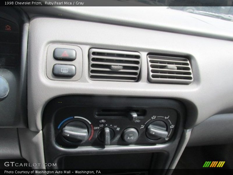 Ruby Pearl Mica / Gray 1998 Chevrolet Prizm