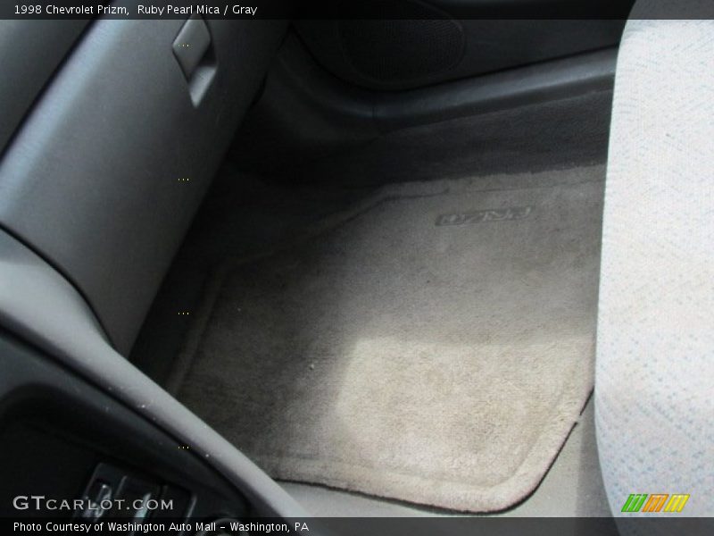 Ruby Pearl Mica / Gray 1998 Chevrolet Prizm