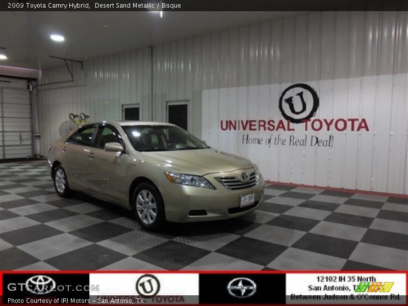 Desert Sand Metallic / Bisque 2009 Toyota Camry Hybrid