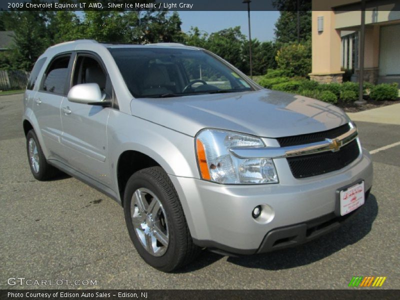 Silver Ice Metallic / Light Gray 2009 Chevrolet Equinox LT AWD