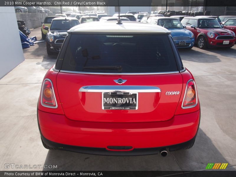 Chili Red / Grey/Carbon Black 2010 Mini Cooper Hardtop