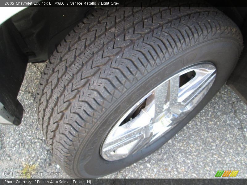 Silver Ice Metallic / Light Gray 2009 Chevrolet Equinox LT AWD