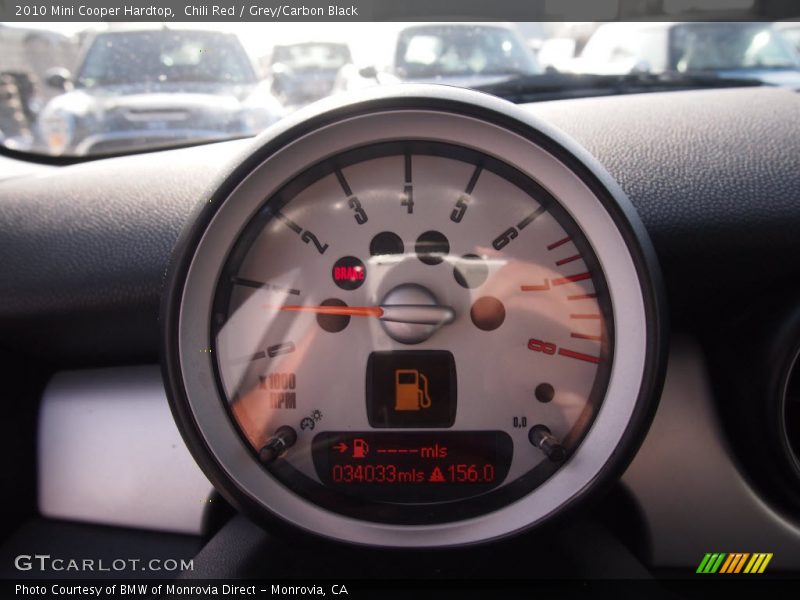 Chili Red / Grey/Carbon Black 2010 Mini Cooper Hardtop