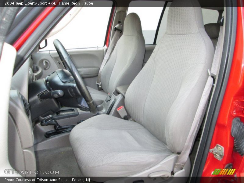 Flame Red / Taupe 2004 Jeep Liberty Sport 4x4