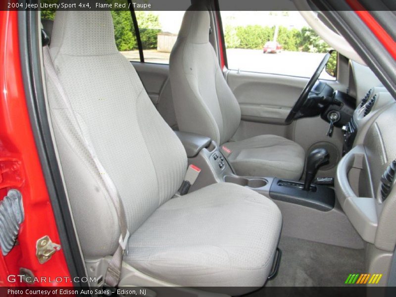 Flame Red / Taupe 2004 Jeep Liberty Sport 4x4