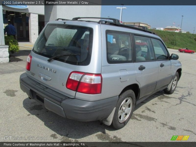 Platinum Silver Metallic / Gray 2002 Subaru Forester 2.5 L