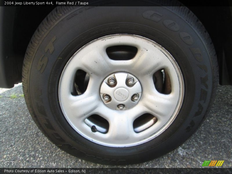 Flame Red / Taupe 2004 Jeep Liberty Sport 4x4