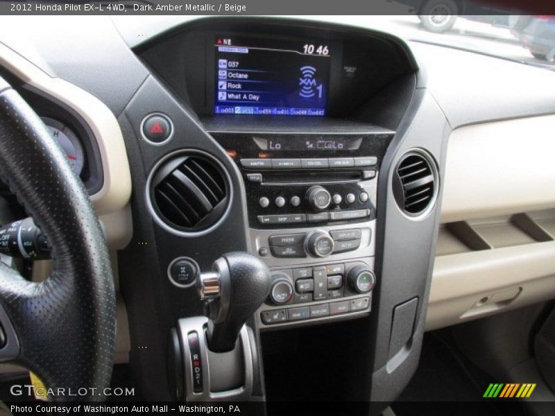 Dark Amber Metallic / Beige 2012 Honda Pilot EX-L 4WD