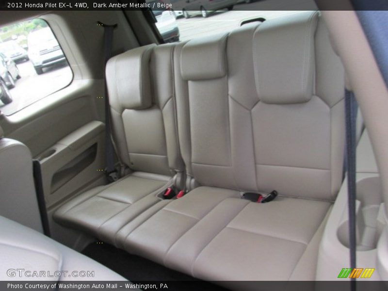 Dark Amber Metallic / Beige 2012 Honda Pilot EX-L 4WD