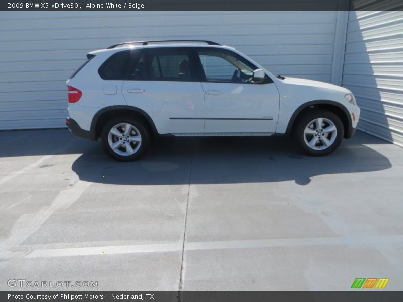 Alpine White / Beige 2009 BMW X5 xDrive30i