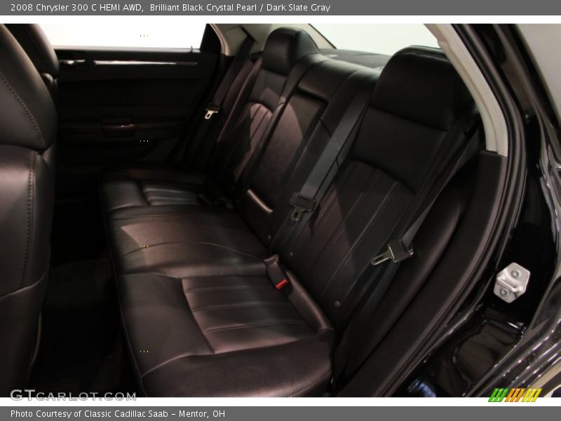 Brilliant Black Crystal Pearl / Dark Slate Gray 2008 Chrysler 300 C HEMI AWD