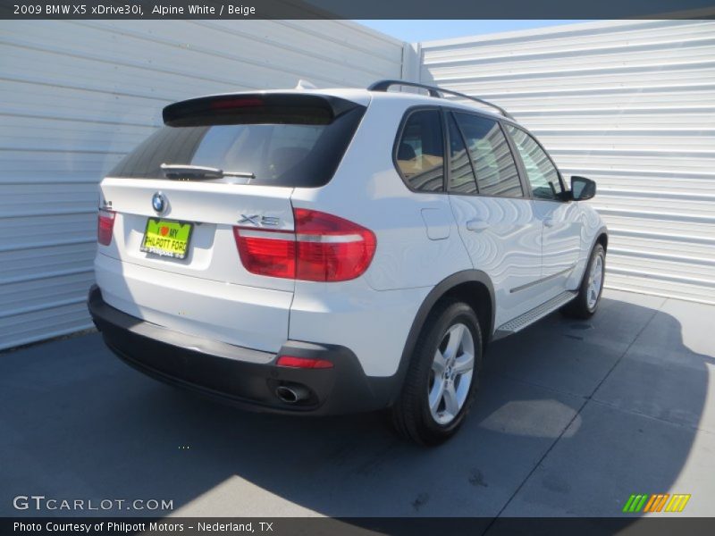 Alpine White / Beige 2009 BMW X5 xDrive30i