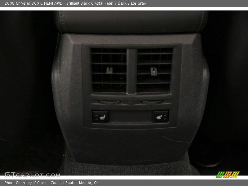 Brilliant Black Crystal Pearl / Dark Slate Gray 2008 Chrysler 300 C HEMI AWD