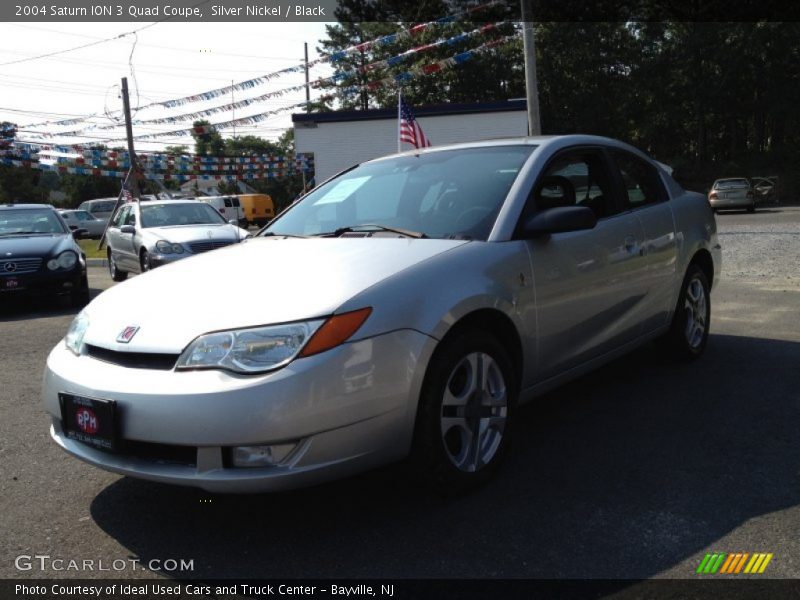 Silver Nickel / Black 2004 Saturn ION 3 Quad Coupe