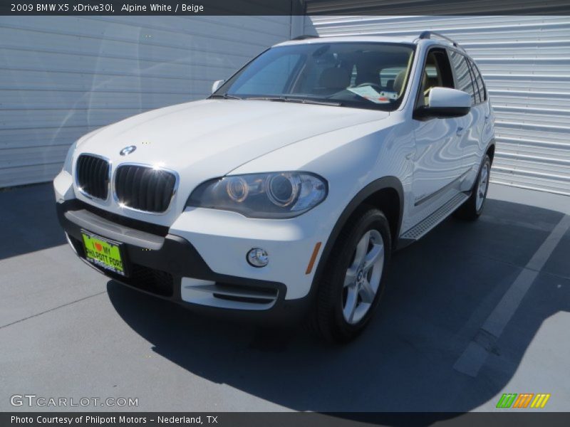 Alpine White / Beige 2009 BMW X5 xDrive30i