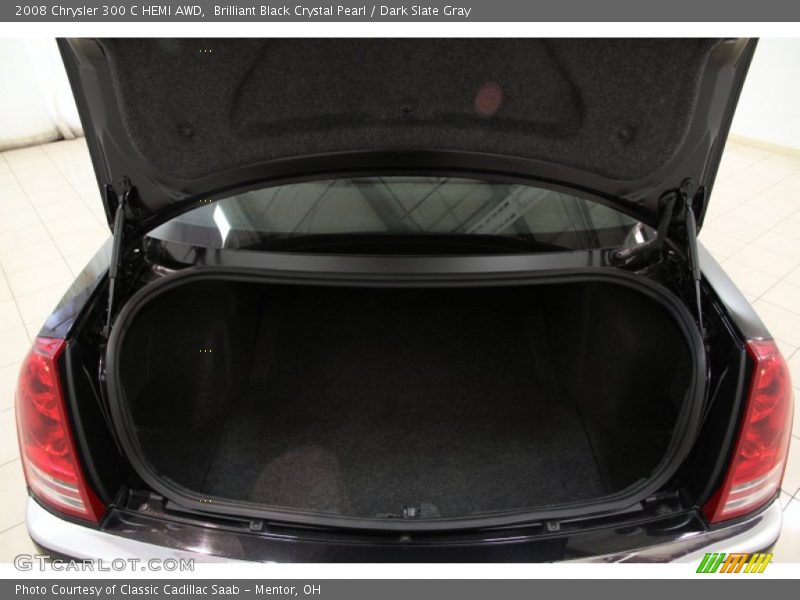 Brilliant Black Crystal Pearl / Dark Slate Gray 2008 Chrysler 300 C HEMI AWD