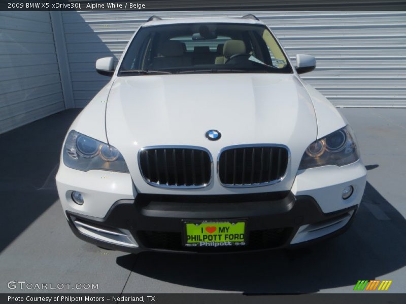 Alpine White / Beige 2009 BMW X5 xDrive30i