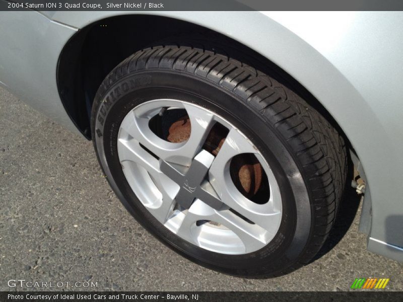 Silver Nickel / Black 2004 Saturn ION 3 Quad Coupe