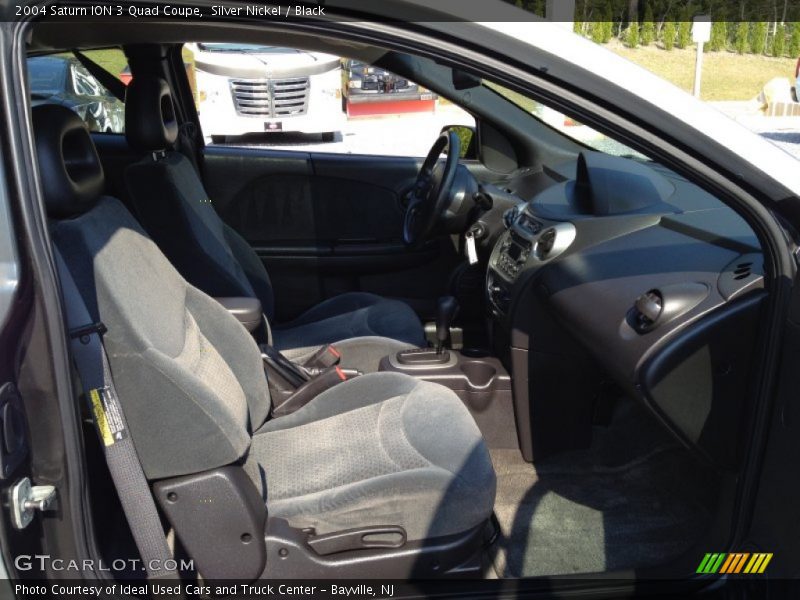 Silver Nickel / Black 2004 Saturn ION 3 Quad Coupe