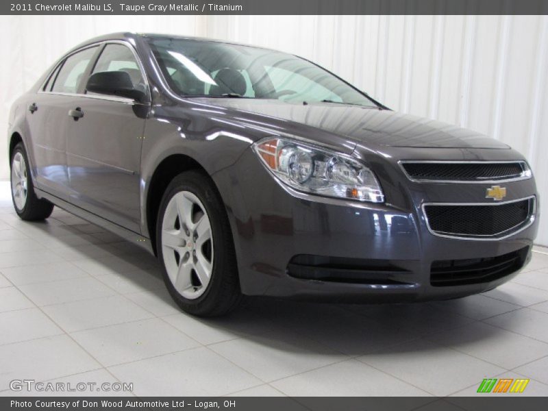 Taupe Gray Metallic / Titanium 2011 Chevrolet Malibu LS