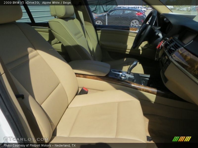 Alpine White / Beige 2009 BMW X5 xDrive30i