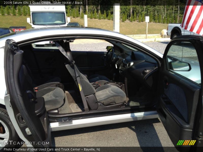 Silver Nickel / Black 2004 Saturn ION 3 Quad Coupe