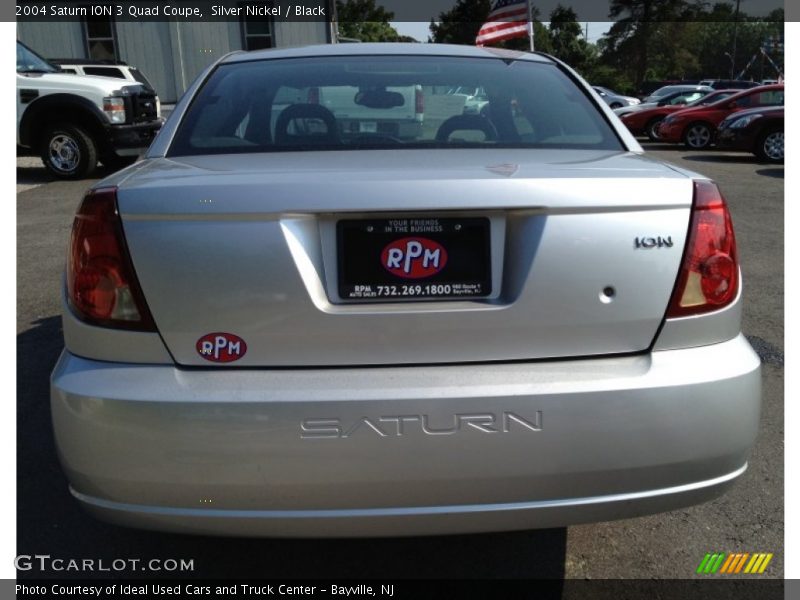 Silver Nickel / Black 2004 Saturn ION 3 Quad Coupe