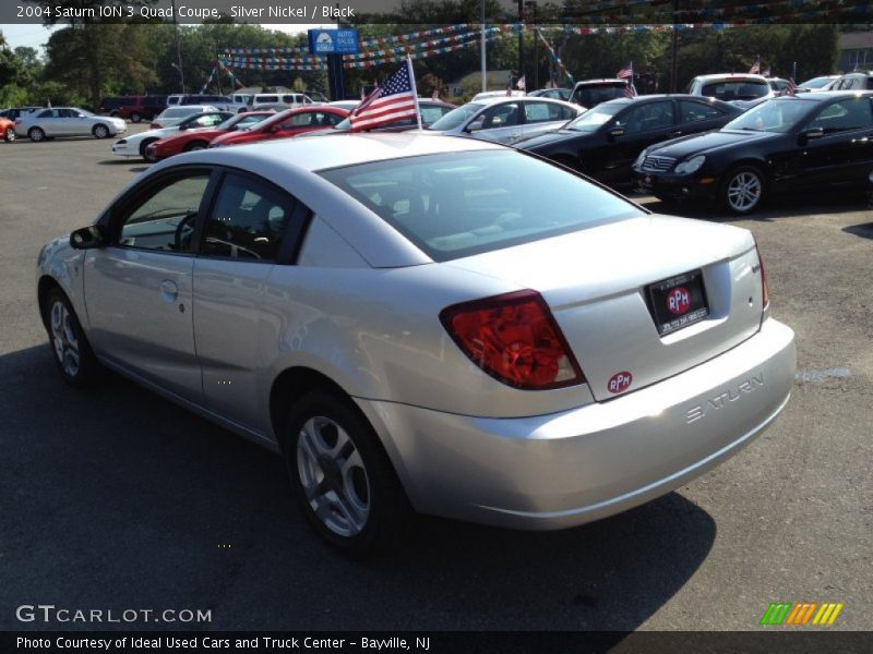 Silver Nickel / Black 2004 Saturn ION 3 Quad Coupe