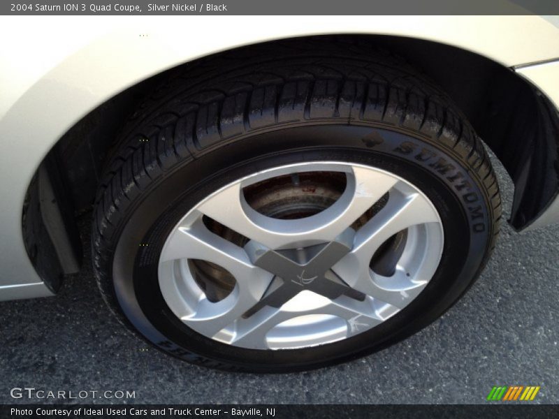 Silver Nickel / Black 2004 Saturn ION 3 Quad Coupe