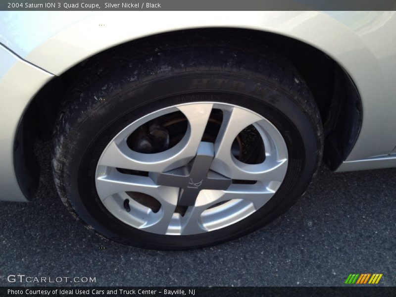 Silver Nickel / Black 2004 Saturn ION 3 Quad Coupe