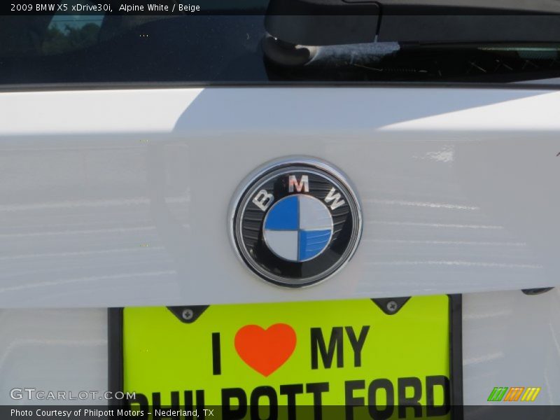 Alpine White / Beige 2009 BMW X5 xDrive30i