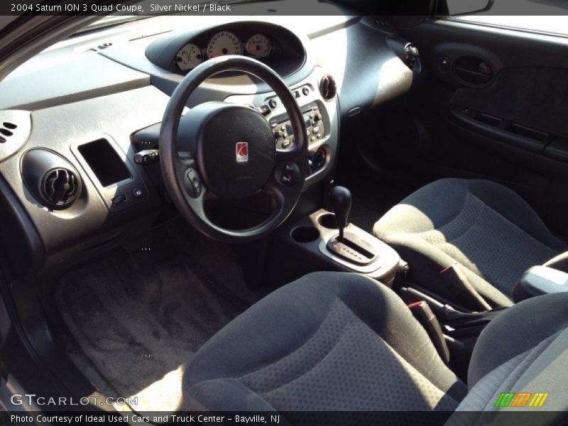 Silver Nickel / Black 2004 Saturn ION 3 Quad Coupe