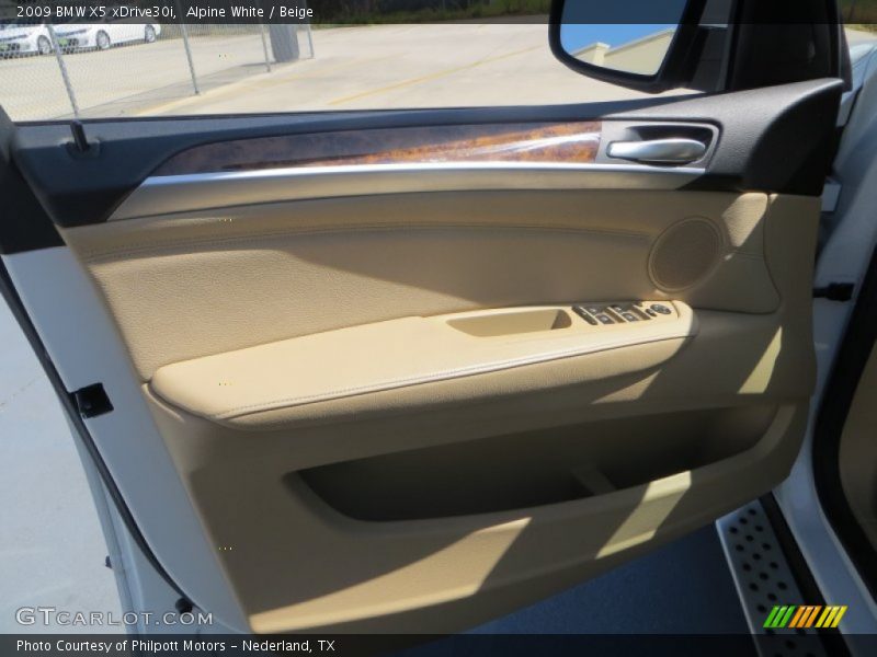 Alpine White / Beige 2009 BMW X5 xDrive30i