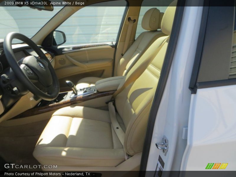 Alpine White / Beige 2009 BMW X5 xDrive30i
