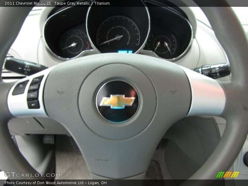 Taupe Gray Metallic / Titanium 2011 Chevrolet Malibu LS